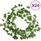 vidaXL Kerstslingers klimop 24 st 200 cm groen