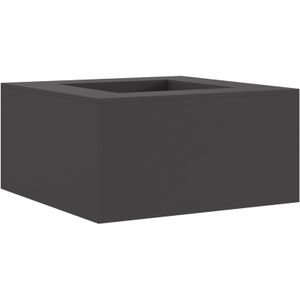vidaXL Vuurkorf Vierkant Zwart 80x80x40 cm Staal