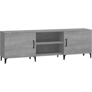 VidaXL Tv-meubel 150x30x50 cm - Bewerkt Hout - Grijs Sonoma Eikenkleurig