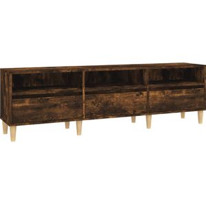 VidaXL Tv-meubel 150x30x44,5 cm - Bewerkt Hout - Gerookt Eikenkleurig