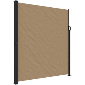 vidaXL Windscherm uittrekbaar 220x600 cm taupe