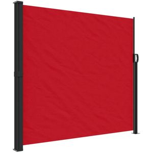 vidaXL Windscherm uittrekbaar 180x500 cm rood