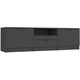 vidaXL-Tv-meubel-140x35x40-cm-bewerkt-hout-zwart