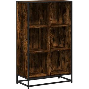 vidaXL Boekenkast 65,5x33x107,5 cm bewerkt hout gerookt eikenkleurig