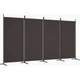 vidaXL-Kamerscherm-met-4-panelen-346x180-cm-stof-bruin