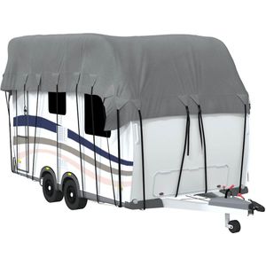 vidaXL Caravan dakbedekking 600x300 cm vliesvlies grijs