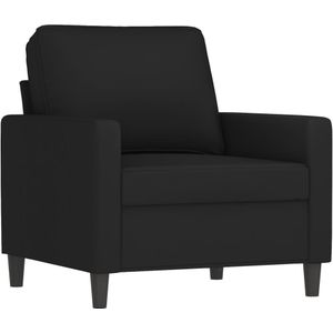 vidaXL Fauteuil 60 cm fluweel zwart