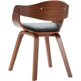 vidaXL Eetkamerstoelen 6 st gebogen hout en kunstleer