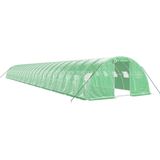 vidaXL Tuinkas met stalen frame 96 m² 24x4x2 m groen