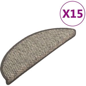 vidaXL-Trapmatten-zelfklevend-15st-sisal-look-65x21x4cm-antracietkleur