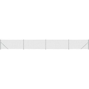 vidaXL Gaashek met flens 1,1x10 m zilverkleurig