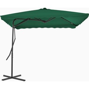 VidaXL Groene Parasol 250x250 cm - Stalen Paal