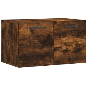 vidaXL Wandkast 60x36,5x35 cm bewerkt hout gerookt eikenkleurig