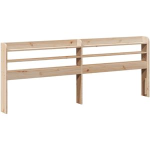 vidaXL - Hoofdbord - met - schappen - 180 - cm - massief - grenenhout