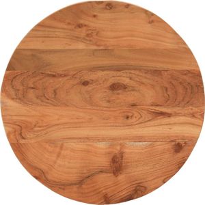 vidaXL Tafelblad rond Ã 60x2,5 cm massief acaciahout