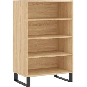 vidaXL Hoge kast 57x35x90 cm bewerkt hout sonoma eikenkleurig