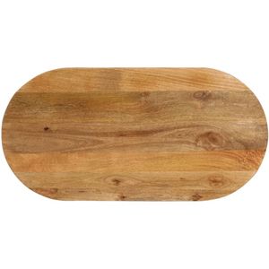 vidaXL Tafelblad ovaal 90x40x3,8 cm massief mangohout