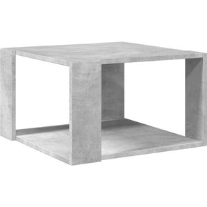 vidaXL Salontafel 51,5x51,5x30 cm bewerkt hout betongrijs