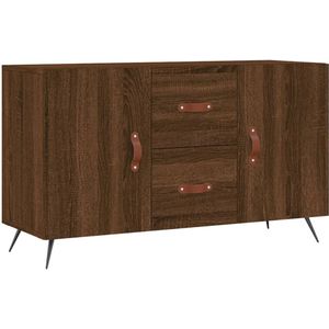 VidaXL Dressoir 100x36x60 cm - Bewerkt Hout - Bruineikenkleurig