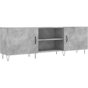 VidaXL Tv-meubel 150x30x50 cm - Bewerkt Hout - Betongrijs