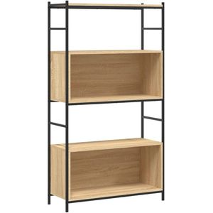 vidaXL-Boekenrek-80x30x145,5-cm-bewerkt-hout-en-ijzer-sonoma-eiken