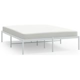 vidaXL-Bedframe-metaal-wit-140x190-cm