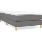 VidaXL Boxspringframe Stof Donkergrijs 90x190 cm