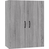 VidaXL Hangkast 69,5x34x90 cm Bewerkt Hout Grijs Sonoma Eiken