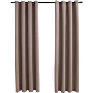 vidaXL-Gordijn-verduisterend-met-metalen-ringen-2-st-140x225-cm-taupe