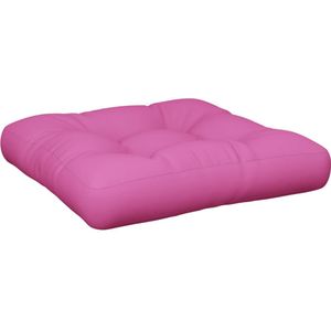 vidaXL Palletkussen 60x61,5x10 cm oxford stof roze