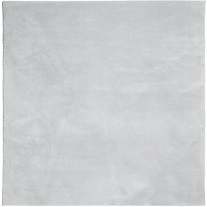 vidaXL-Vloerkleed-HUARTE-laagpolig-zacht-wasbaar-120x120-cm-grijs