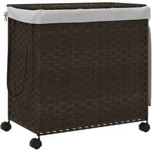 vidaXL-Wasmand-op-wielen-60x35x60,5-cm-rattan-donkerbruin