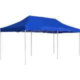 vidaXL Partytent professioneel inklapbaar 6x3 m aluminium blauw