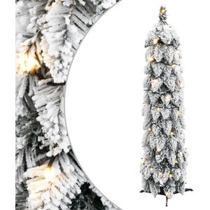 vidaXL Kunstkerstboom met verlichting en sneeuw 45 LED's 90 cm