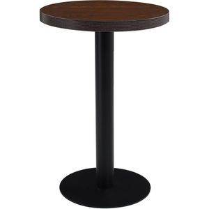 vidaXL Bistrotafel 50 cm MDF donkerbruin