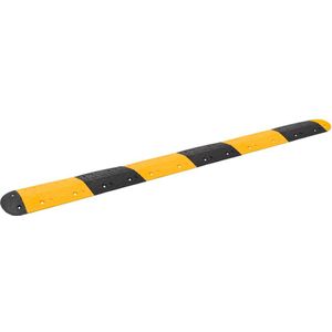 vidaXL Verkeersdrempel 323x32,5x4 cm rubber geel en zwart
