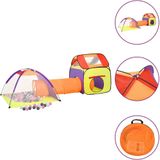 vidaXL Kinderspeeltent met 250 ballen 338x123x111 cm meerkleurig