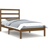 vidaXL Bedframe massief grenenhout honingbruin 100x200 cm