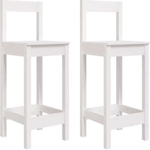 vidaXL-Barstoelen-2-st-40x41,5x112-cm-massief-grenenhout-wit