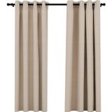 vidaXL-Gordijnen-linnen-look-verduisterend-ogen-2-st-140x175-cm-beige