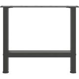 vidaXL Salontafelpoten 2 st 50x(42-43) cm staal antracietkleurig