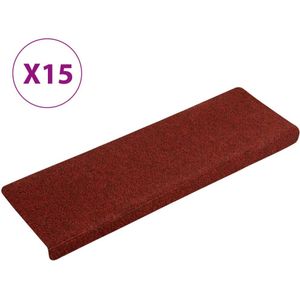 vidaXL-Trapmatten-15-st-65x21x4-cm-naaldvilt-rood