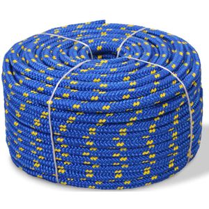 vidaXL Boot touw 10 mm 250 m polypropyleen blauw