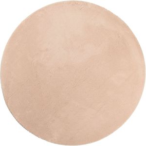 vidaXL-Vloerkleed-HUARTE-laagpolig-zacht-wasbaar-Ø-100-cm-roze