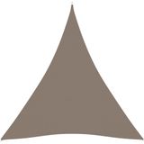 vidaXL Zonnescherm driehoekig 4x4x4 m oxford stof taupe