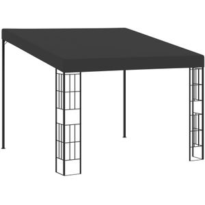 VidaXL Wandprieel 3x3m Stof Antracietkleurig