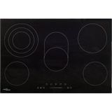 Keramische kookplaat 5 kookzones aanraakbediening 8500 W 90 cm