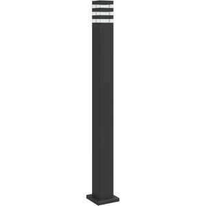 vidaXL Buitenvloerlamp 110 cm aluminium zwart