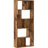 vidaXL Boekenkast 67x24x161 cm bewerkt hout oud houtkleurig