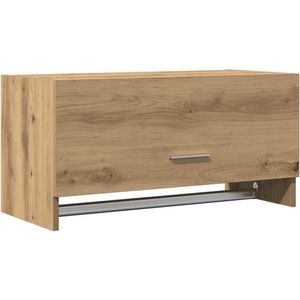 vidaXL Kledingkast 70x32,5x35 cm bewerkt hout artisanaal eikenkleur